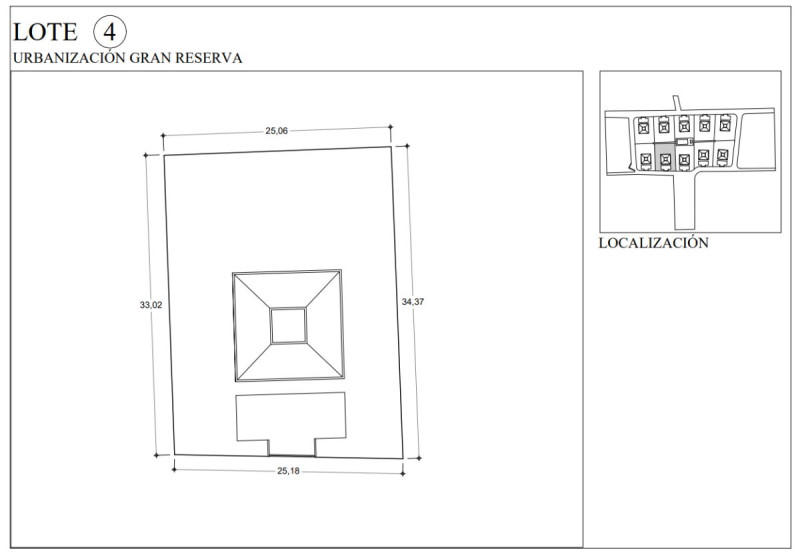 Lote 4, Area Total: Área total: 844.89