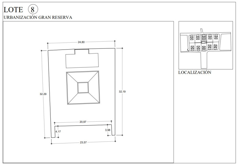 Lote 8, Area Total: Área total: 696.68